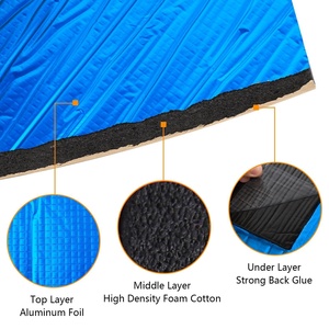 Almohadilla <span class=keywords><strong>Aislante</strong></span> Autoadhesiva Azul de 200*50cm, Material de Aislamiento <span class=keywords><strong>Acústico</strong></span> <span class=keywords><strong>para</strong></span> Automóviles, Algodón Insonorizante con Lámina de Aluminio - Product Image 3