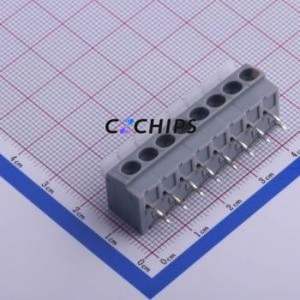 KF202-5.0-8P Spring Terminal Block Through hole Component (THT),P=5mm Connector 5mm 8P 8 16A - Product Image 1