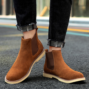 Giày Chelsea nam da lộn cao cấp thủ công mới về - Giày <span class=keywords><strong>Chukka</strong></span> da thời trang mùa đông - Product Image 2