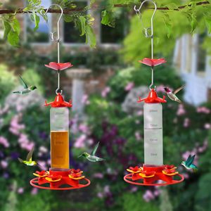 Comedero para Colibríes de 200 ml, Diseño de Flor Colgante con Foso para Hormigas, Fácil de Limpiar, para Aves Silvestres de Jardín - Product Image 1