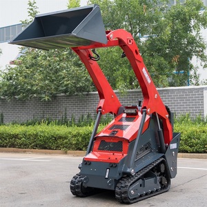 High Load Moment Engine Mini Skid Steer Wheel with PLC Pump & Gearbox 25hp <b>Earth</b>-<b>Moving</b> <b>Machinery</b> Bucket - Product Image 2