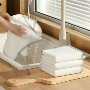 Custom Viscose Microfiber <b>Lint</b>-<b>Free</b> Reusable Multi-Purpose Absorbent Towels Dish Cloth for Fast Drying Kitchen Cleaning Modern - Product Image 4