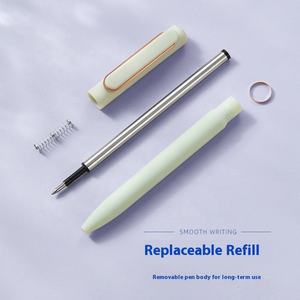 Bolígrafo de Gel Morandi con Logotipo Personalizado, Recargas Metálicas de 0.5 mm, Bolígrafo de Plástico Negro para Firmas Publicitarias, Personalización de Artículos de Papelería - Product Image 4