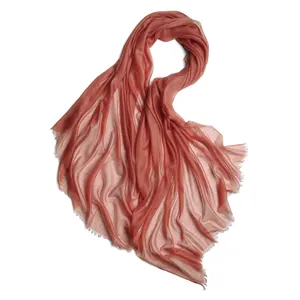 200S Pure Cashmere Women's Ring Scarf Ultra-Thin Solid Color Plain Scarf Shawl