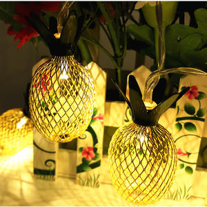 ไฟประดับรูปสับปะรด LED วัสดุ PVC พลังงานแสงอาทิตย์ ปรับความสว่างได้ สีสันสดใส ควบคุมด้วยรีโมท กันน้ำ IP44 ความยาว 1.2-<span class=keywords><strong>3.2</strong></span> เมตร สำหรับตกแต่ง - Product Image 1