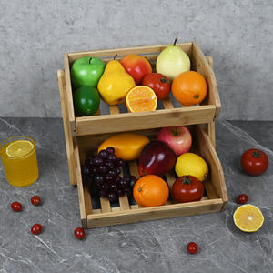 Grand panier à fruits en bambou à 3 niveaux pour comptoir <span class=keywords><strong>de</strong></span> <span class=keywords><strong>cuisine</strong></span>, support <span class=keywords><strong>de</strong></span> stockage <span class=keywords><strong>de</strong></span> légumes pour magasin <span class=keywords><strong>de</strong></span> fruits - Product Image 1