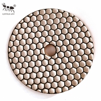 Disque de polissage diamanté à sec LITTLE ANT de 150 mm (6 pouces) à longue durée de vie, souple, pour le meulage du granit, du marbre et de la pierre