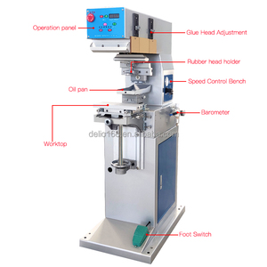 Machine de tampographie semi-automatique haute précision, impression <span class=keywords><strong>tampon</strong></span> monocouche pour la décoration de logos, vêtements, textiles, jouets - Product Image 1