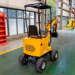 Cao Top HT10 mô hình mini Wheel máy xúc 360 độ ROTARY vườn Digger 1ton hoạt động trọng lượng koop Wheel máy xúc 1 năm - Product Image 2