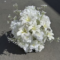 Dekorasi Bunga Mawar Buatan Gantung untuk Pusat Perbelanjaan, Hotel, Perlengkapan Dekorasi, Bola Hydrangea, Tempat Pernikahan