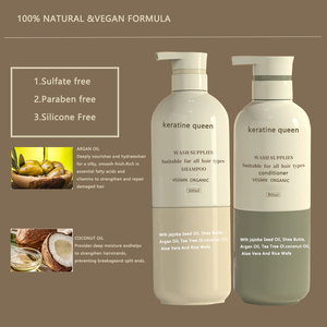 Tratamiento reparador sin sulfato para el cuidado del cabello, aceite de argán Natural de biotina, juego de champú y acondicionador para el crecimiento del cabello anticaída de coco - Product Image 6