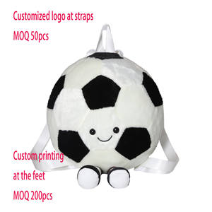 Souvenirs de football sur le thème de la Coupe du Monde personnalisés, articles de football populaires, sac à dos en peluche mignon en forme de ballon de football, sac de football - Product Image 5