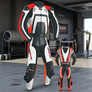 Combinaison de course moto personnalisée avec logo, pour homme, manches longues, en cuir respirant, toutes saisons, service OEM - Product Image 6