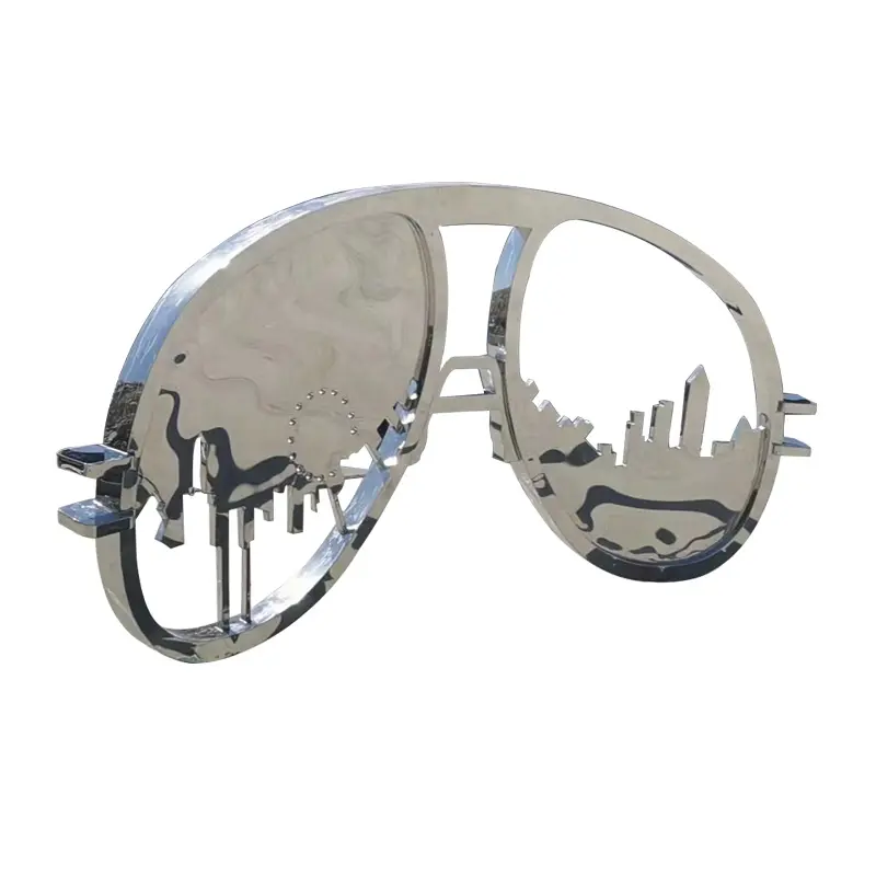 Gafas de Alien personalizadas de fábrica, escultura de marco, gafas de sol exageradas, estatua para venta al por mayor