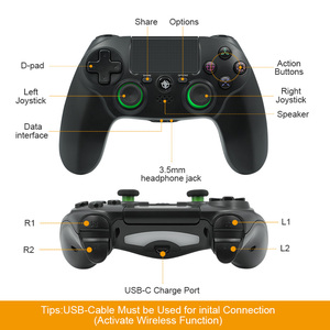 Bán Buôn Cho PS4 Không Dây Gamepad Ergonomic Có Thể Sạc Lại Phím Điều Khiển Với Tùy Chỉnh Nút Cho Chơi Game Trên Điện Thoại Di Động PC Hoặc TV - Product Image 5