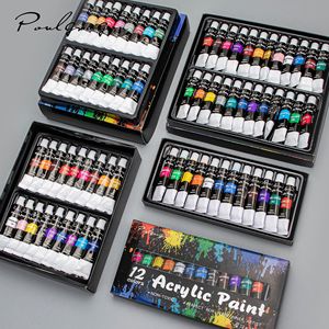 Vente en gros d'usine, modèle chinois YL016, ensemble de peinture <span class=keywords><strong>acrylique</strong></span> 12 couleurs pour étudiants en art et débutants ; fournitures de peinture DIY non toxiques 12 ml - Product Image 2