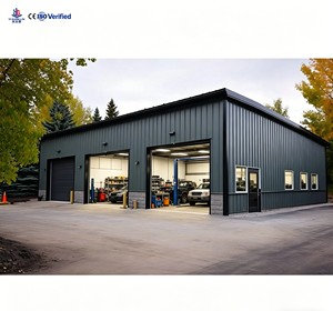 Factory Direct Custom Size Residential Steel Garage, <b>UV</b> & Snow Resistant Multi-Bay Backyard Workshop Storage Barn - Product Image 2