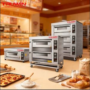Truwin Yeni Ticari Gazlı Paslanmaz Çelik Tablalı Fırın 1/2/4/6/9/12/15/20 Tepsili Kapasiteli Zamanlayıcılı Manuel Kontrollü Kolay Kullanımlı İç Mekan - Product Image 2