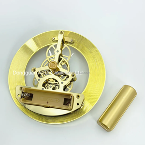 126mmラグジュアリーローマンヴィンテージダイヤルスケルトンクロックインサートムーブメントスケルトン時計パーツクリスタルクロックヘッドメタルメカニズム - Product Image 5