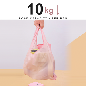 Sac de courses pliable personnalisé en polyester imperméable et résistant de 35 cm, réutilisable et écologique, avec logo pour le shopping - Product Image 3