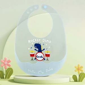 Babero de Silicona Personalizado 2025, Libre de BPA, Moderno, de Grado Alimenticio, Set de Alimentación para Bebés, Baberos de Silicona - Product Image 2