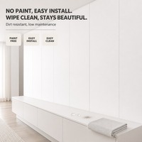Contreplaqué décoratif en mélamine blanche de qualité E0, panneau mural moderne pour salon