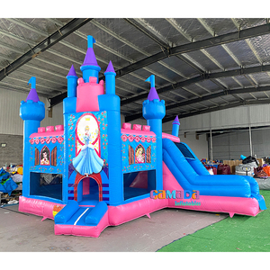 Castillo hinchable de Frozen personalizado de fábrica, puente inflable, casa de rebote de la princesa Elsa, Castillo de Frozen con tobogán para la venta - Product Image 3