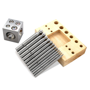 Woke Punch Round Square Nest Drill Round 15/17 Nest Anvil Jewelry Making Supplies Kit Bell Making Tool CN/FUJ - Product Image 5