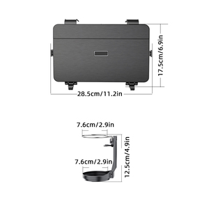 Plateau de voyage pour <span class=keywords><strong>voiture</strong></span> Plateau multifonctionnel pour manger et boire Organisateur de plateau pour siège arrière de <span class=keywords><strong>voiture</strong></span> Rangement en plastique pour les verres à mouchoirs alimentaires - Product Image 5