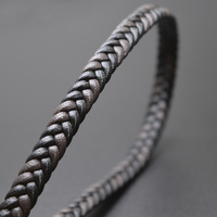8*3mm örgü deri kordon DIY için erkekler bilezik takı çok renkli düz kordon aksesuarları bulguları el yapımı hediye