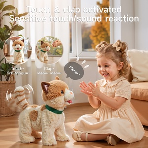 Giocattoli Elettrici per Bambini a Forma di Gatto in Peluche Tumama, Giocattoli Interattivi a Batteria, Gattino Musicale Imbottito per Accompagnare i Bambini - Product Image 4