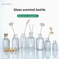 Nouveau Ins Style aromathérapie sans flamme huile essentielle diffuseur en verre dépoli estampage à chaud couleur personnalisée bouteille vide