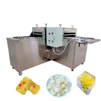 Machine à fabriquer des barres protéinées à base de céréales, de bonbons au sésame et aux cacahuètes, machine à découper automatique des cubes de bonbons au caramel, découpeuse de nougat