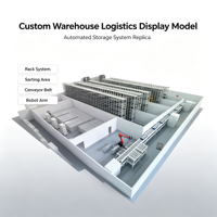 Modèle d'affichage logistique d'entrepôt intelligent