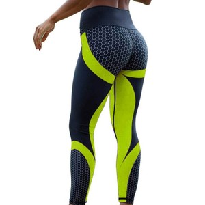 <span class=keywords><strong>Nid</strong></span> <span class=keywords><strong>d</strong></span>'<span class=keywords><strong>abeille</strong></span> numérique imprimé Yoga vêtements hanche levage taille haute <span class=keywords><strong>sport</strong></span> et loisirs pantalon séchage rapide Yoga pantalon Leggings - Product Image 3