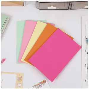 Bloc-notes coloré et mignon, papeterie simple et esthétique, idéal pour le bureau, couleurs unies, spécial étudiants, pour messages. - Product Image 3