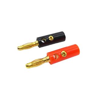 Conector tipo banana de 4 mm con cabeza de linterna, enchufe de audio en forma de banana, chapado en oro, salida de fábrica - Product Image 1