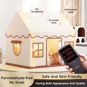 Tente de jeu Château de Princesse en Gros pour Enfants, Maisonnette d'Intérieur avec Fenêtre Lumineuse, Jouet Cadeau Personnalisable pour Bébés Filles et Enfants - Product Image 2