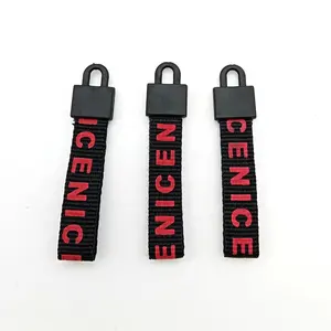 YYX Customize Your Logo Zipper Head for Nylon Zipper Ribbon Pulls Zipper Slider Webbing Puller For Bag Clothing Garments