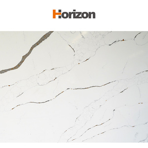 Nhà máy tùy chỉnh calacatta nhân tạo tự nhiên thấp silica đá <span class=keywords><strong>quartz</strong></span> slab Trắng thạch anh Bàn - Product Image 4