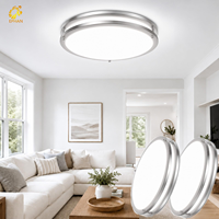 Plafonnier LED Tendance 2025 – Nouveauté : Lampes de Plafond Double Anneau 12W, 18W, 24W – Panneau LED Rond pour Éclairage de Plafond