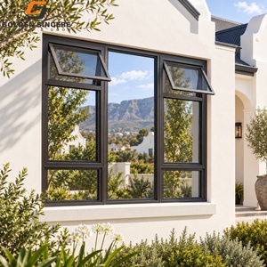 Ventana Abatible de Vidrio con Marco de Aluminio Resistente GS, con Diseño de Rejilla Antirrobo - Product Image 4