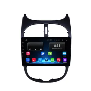 Navigazione Android 4G e supporto Gps Sim Card autoradio da 9 pollici con video per auto FM/AHD/DSP per radio Peugeot 206