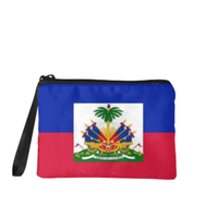 Porte-monnaie compact avec fermeture éclair, motif drapeau du Ghana, organiseur de billets et de cartes, accessoire cadeau