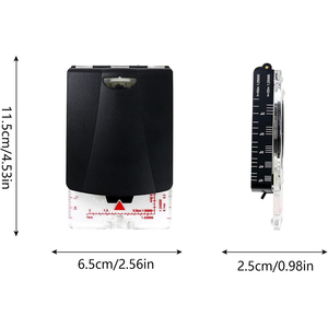 Brújula Profesional DC45-6F Tipo Flip, Instrumento de Nivelación, Indicador de Pendiente, Luminosa, para Exteriores, Geología, Senderismo, <span class=keywords><strong>Kit</strong></span> de Supervivencia - Product Image 6