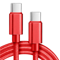 Câble USB-C vers USB-C tressé en nylon 240W, charge rapide, transfert de données haute vitesse, USB4, fil E-Marker pour téléphone, ordinateur portable, console de jeu