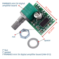 Carte amplificateur audio numérique miniature PAM8403 5V avec potentiomètre à interrupteur Carte amplificateur PAM8403