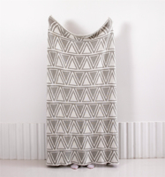 100% Baumwolle gestrickt Häkel kabel Decke für dekorative Bio-Baumwolle Chunky Musselin gewichtete Decke