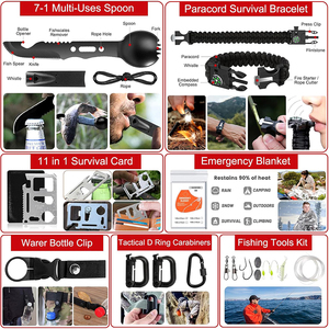 Kit de Morsure de <span class=keywords><strong>Serpent</strong></span> en Plein Air, Extracteur de Venin, Pompe d'Aspiration, Fournitures d'Urgence, Randonnée, Camping, Kit de Survie, 68 Pièces - Product Image 3