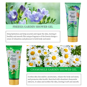 Kormesic Bán Buôn 200Ml Thảo Dược Giữ Ẩm Sáng Cơ Thể Rửa Gardenia Acacia Rose Chamomile Freesia Vườn Gel Tắm - Product Image 6